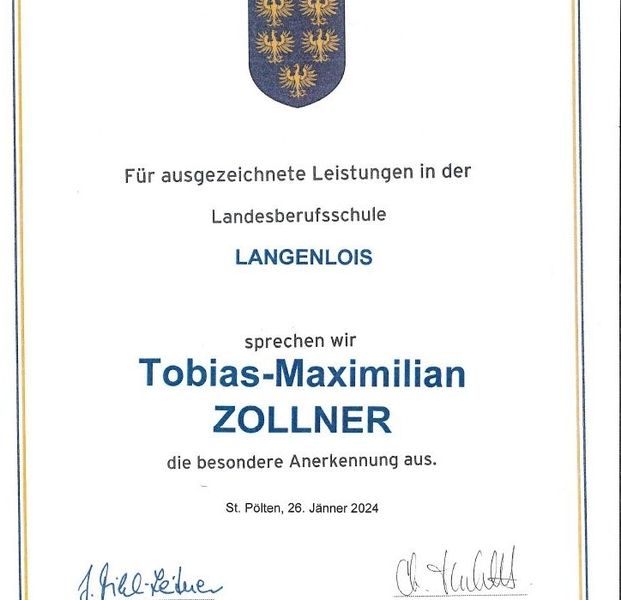 Lehrlingswettbewerb 2024 - Auszeichnung