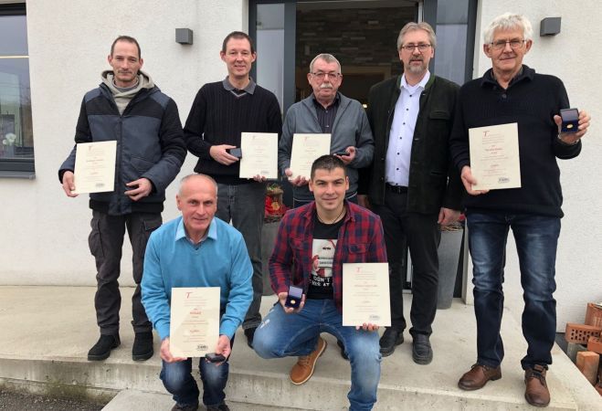 Ehrungen verschiedener Mitarbeiter