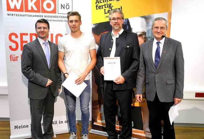 Lehrlingsauszeichnung von einem Lehrling