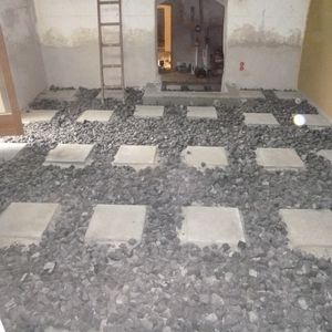 Bodenaufbau mit Hanfmatten in Bestandsgebäude