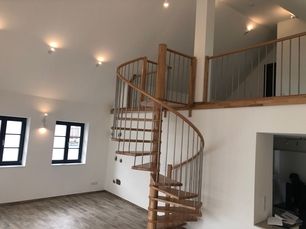 Umbau mit einer neuen Wendeltreppe