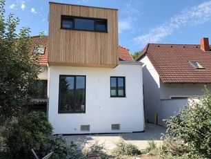 Anbau an ein Haus